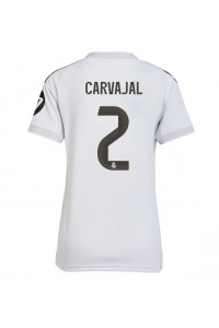 Real Madrid Daniel Carvajal #2 Voetbaltruitje Thuis tenue Dames 2025-26 Korte Mouw